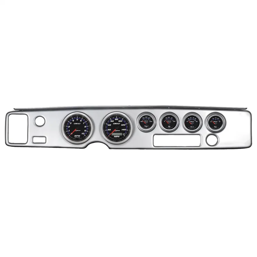 DIRECT FIT DASH KIT; FIREBIRD 70-81; TACH/MPH/FUEL/OILP/WTMP/VOLT; COBALT