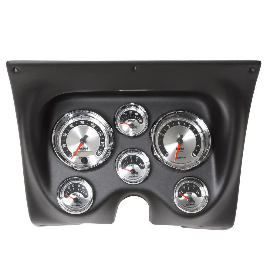 DIRECT FIT DASH KIT; CAMARO/FIREBIRD 67-68; TACH/MPH/FUEL/OILP/WTMP/VOLT; AM