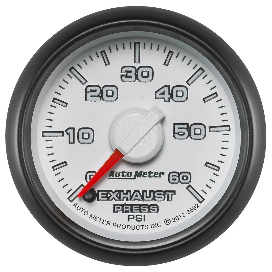 GAUGE; EXHAUST PRESS.; 2 1/16in.; 60PSI; STEPPER MOTOR; RAM GEN 3 FACTORY MATCH for Dodge