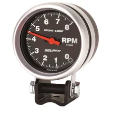 GAUGE; TACHOMETER; 2 5/8in.; 8K RPM; PEDESTAL; SPORT-COMP image 2