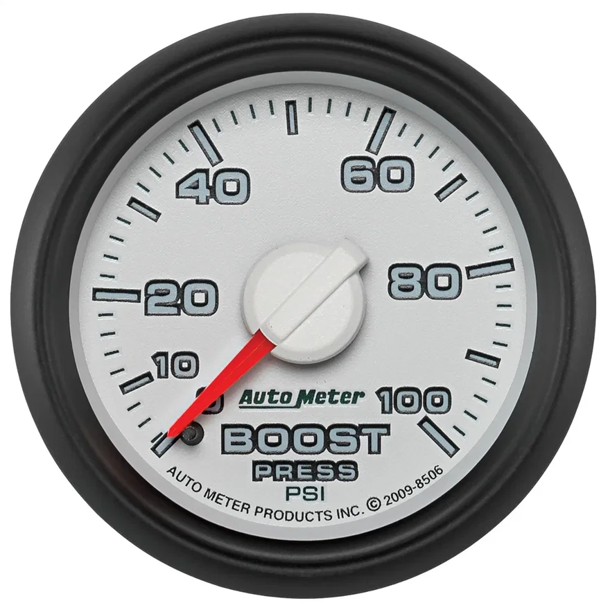 GAUGE; BOOST; 2 1/16in.; 100PSI; MECHANICAL; RAM GEN 3 FACTORY MATCH for Dodge
