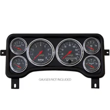 GAUGE MOUNT; DIRECT FIT DASH PANEL; 6 GAUGE (3 3/8in. X2; 2 1/16in. X4); JEEP TJ image 2