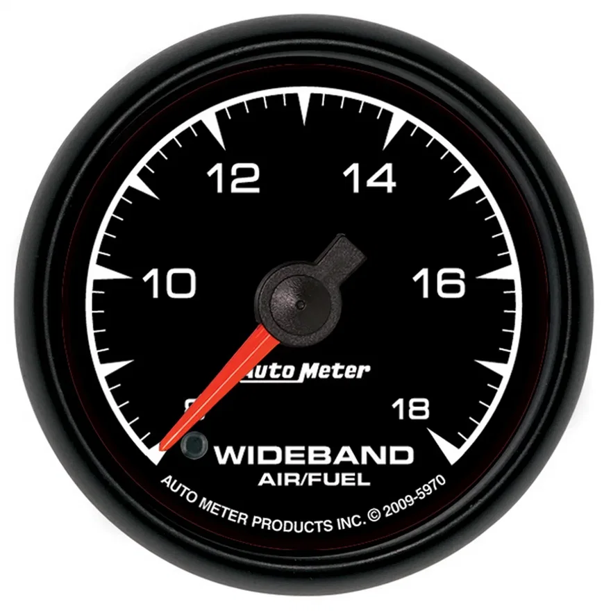GAUGE; AIR/FUEL RATIO-WIDEBAND; ANALOG; 2 1/16in.; 8:1-18:1; STEPPER MOTOR; ES