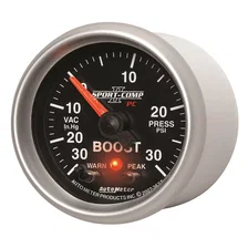 GAUGE; VAC/BOOST; 2 1/16in.; 30INHG-30PSI; STEPPER MOTOR W/PK/WRN; SPORT-COMP II image 2