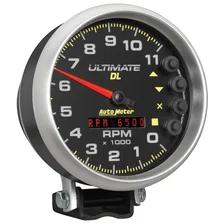 GAUGE; TACH; 5in.; 11K RPM; PEDESTAL; DATALOGGING; ULTIMATE DL PLAYBACK; BLACK image 5