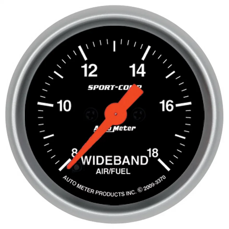 GAUGE; AIR/FUEL RATIO-WIDEBAND; ANALOG; 2 1/16in.; 8:1-18:1; STEPPER MOTOR; SC