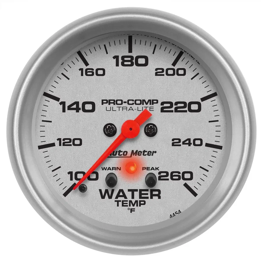 GAUGE; WATER TEMP; 2 5/8in.; 260deg.F; DIGITAL STEPPER MOTOR W/PK/WRN; ULTRA-LIT