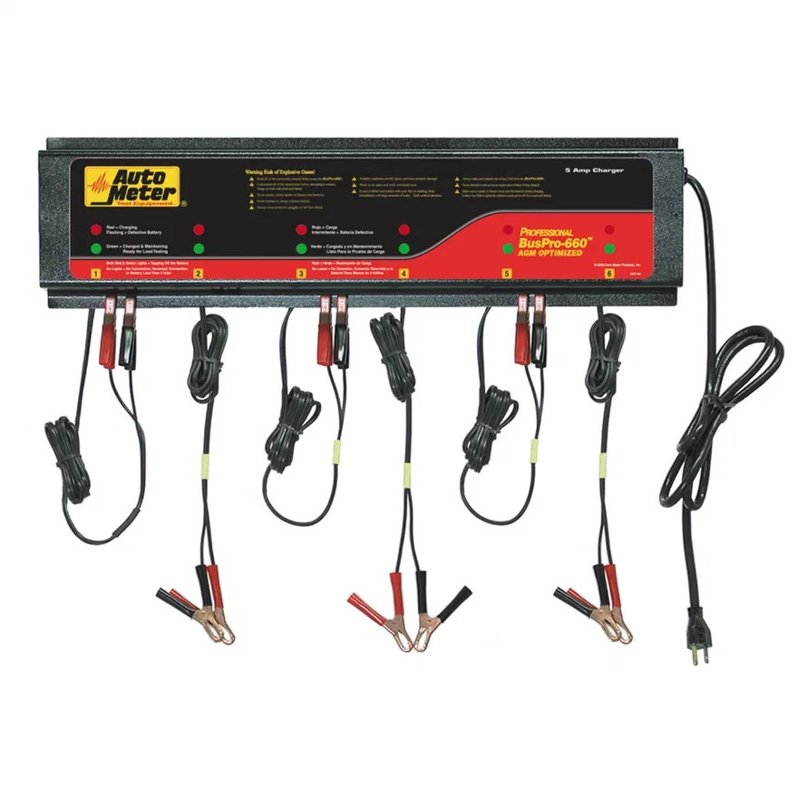 6 STATION CHARGER; 5 AMPS/STATION; 120V; AGM