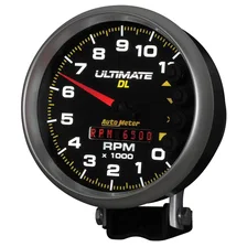 GAUGE; TACH; 5in.; 11K RPM; PEDESTAL; DATALOGGING; ULTIMATE DL PLAYBACK; BLACK image 3