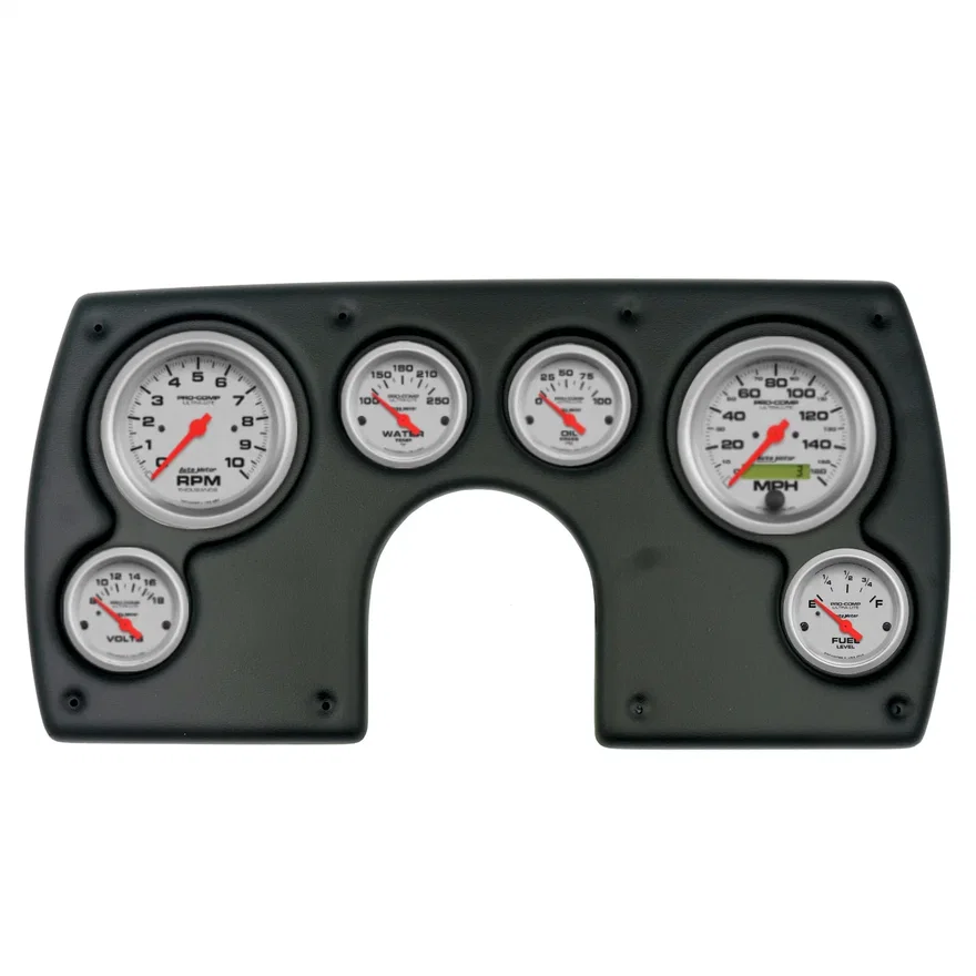 DIRECT FIT DASH KIT; (3 3/8in. X2; 2 1/16in. X4); CHEVY CAMARO 82-89; ULTRA-LITE