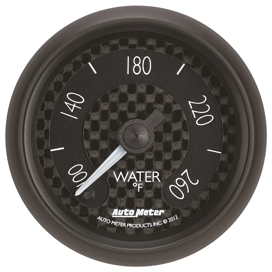 GAUGE; WATER TEMP; 2 1/16in.; 260deg.F; DIGITAL STEPPER MOTOR; GT