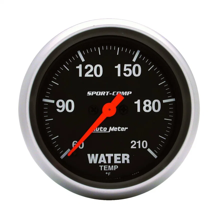 GAUGE; LOW WATER TEMP; 2 5/8in.; 60-210deg.F; DIGITAL STEPPER MOTOR; SPORT-COMP