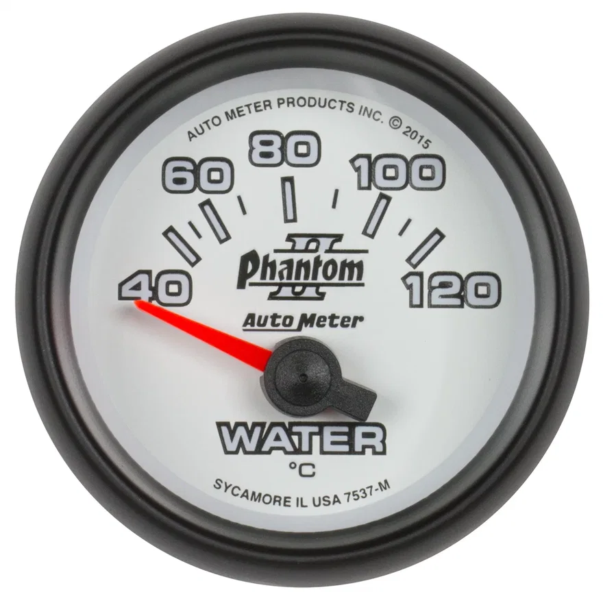 GAUGE; WATER TEMP; 2 1/16in.; 40-120deg.C; ELECTRIC; PHANTOM II