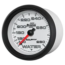 GAUGE; WATER TEMP; 2 5/8in.; 140-280deg.F; MECHANICAL; PHANTOM II image 2