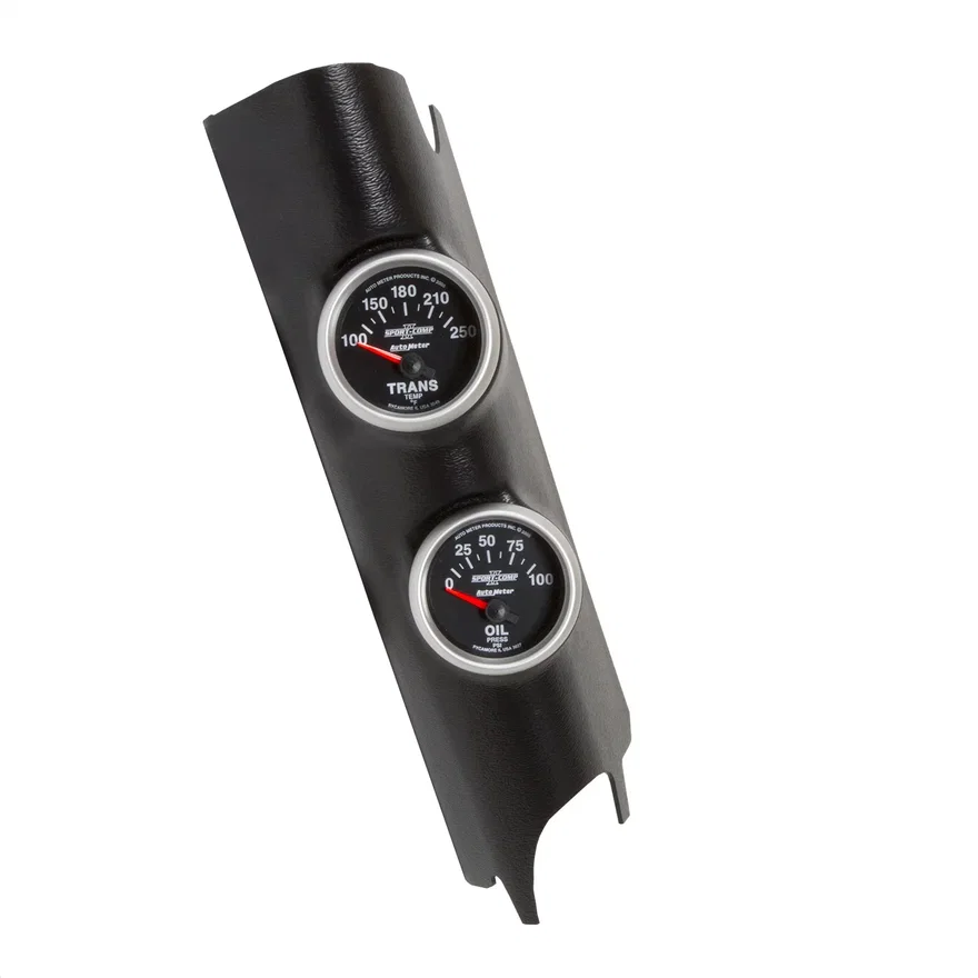 GAUGE KIT; A-PILLAR; JEEP WRANGLER (JK) 11-18; OIL PSI/TRANS; 100PSI/250deg.F SC