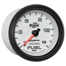 GAUGE; FUEL PRESSURE; 2 5/8in.; 15PSI; MECHANICAL; PHANTOM II image 5
