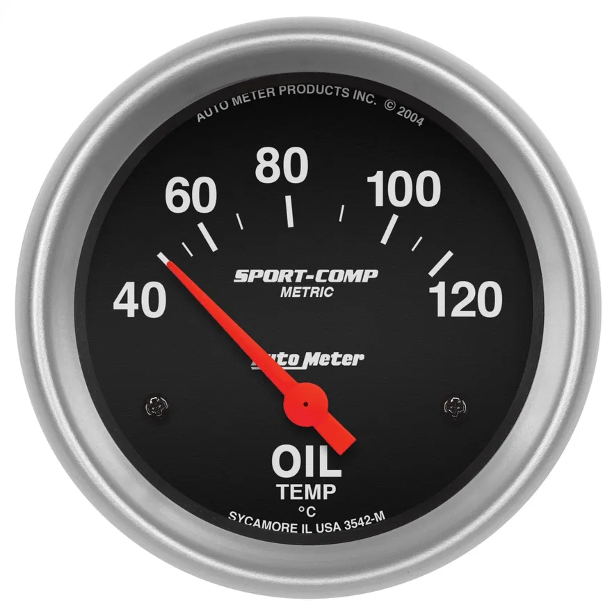 GAUGE; OIL TEMP; 2 5/8in.; 40-120deg.F; ELECTRIC; SPORT-COMP