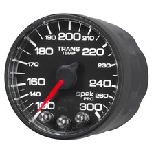 GAUGE; TRANS TEMP; 2 1/16in.; 300deg.F; STEPPER MOTOR W/PEAK/WRN; BLK/BLK; SPEK- image 3