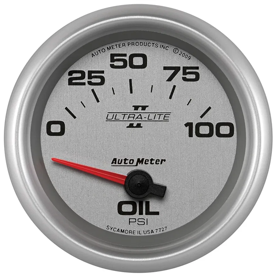 GAUGE; OIL PRESSURE; 2 5/8in.; 100PSI; ELECTRIC; ULTRA-LITE II