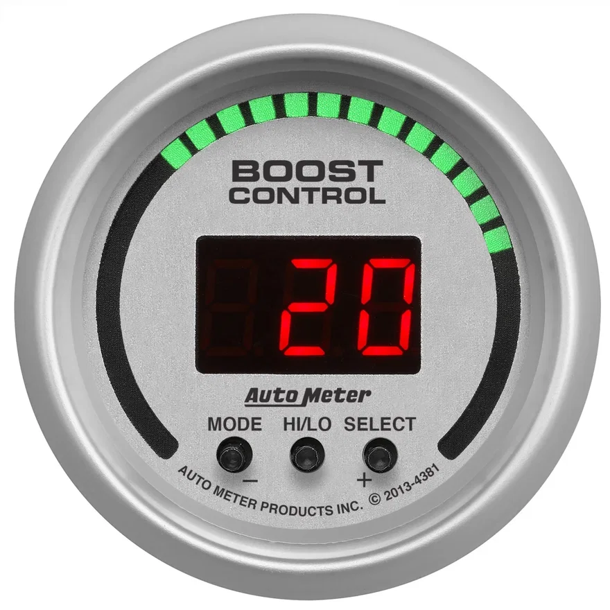 GAUGE; BOOST CONTROLLER; 2 1/16in.; 30INHG-30PSI; INCL. SOLENOID; DIGITAL; UL