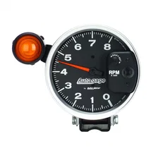 GAUGE; TACHOMETER; 5in.; 8K RPM; PEDESTAL W/EXT. SHIFT-LITE; BLACK; AUTO GAGE image 2