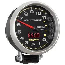 GAUGE; TACH; 5in.; 11K RPM; PEDESTAL; DATALOGGING; ULTIMATE III PLAYBACK; BLACK image 5