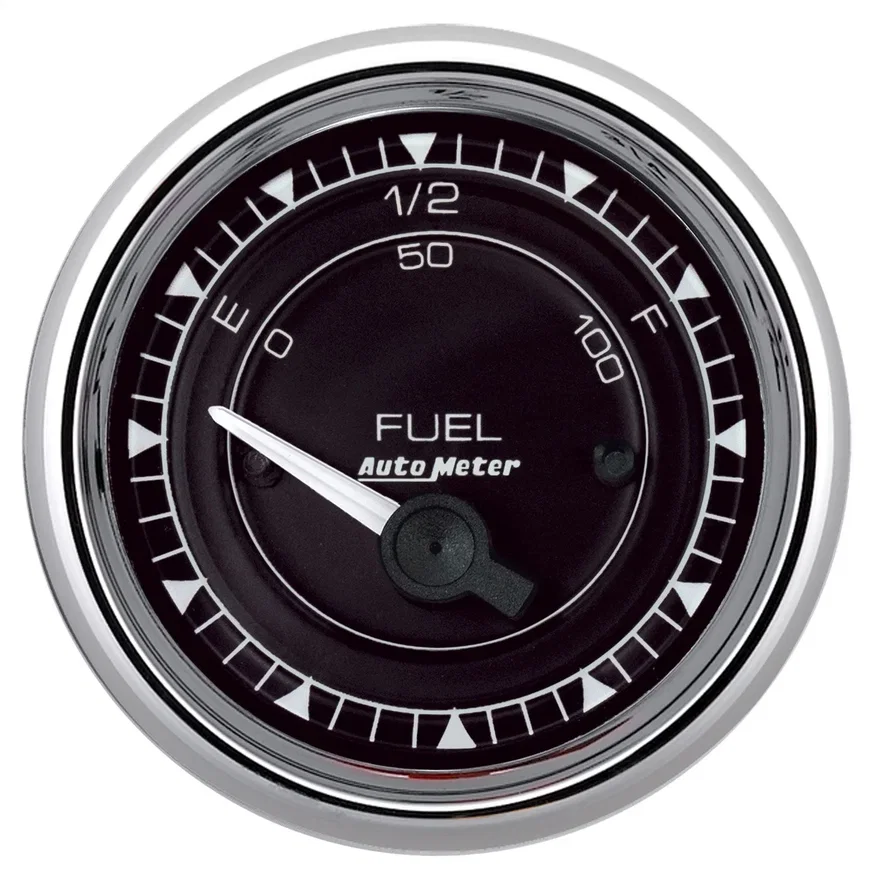 GAUGE; FUEL LEVEL; 2 1/16in.; 240OE TO 33OF; ELEC; CHRONO CHROME