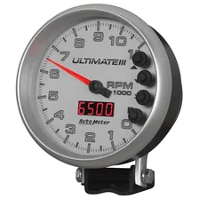 GAUGE; TACH; 5in.; 11K RPM; PEDESTAL; DATALOGGING; ULTIMATE III PLAYBACK; SILVER image 2