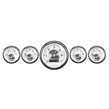 GAUGE KIT; 5 PC.; 3 3/8in./2 1/16in.; ELEC. SPEEDO W/WHEEL ODO; PRESTIGE PEARL image 1