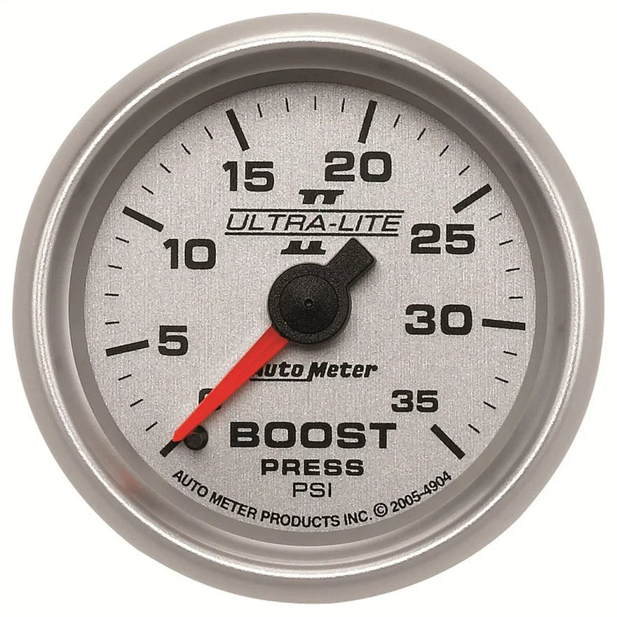 GAUGE; BOOST; 2 1/16in.; 35PSI; MECHANICAL; ULTRA-LITE II