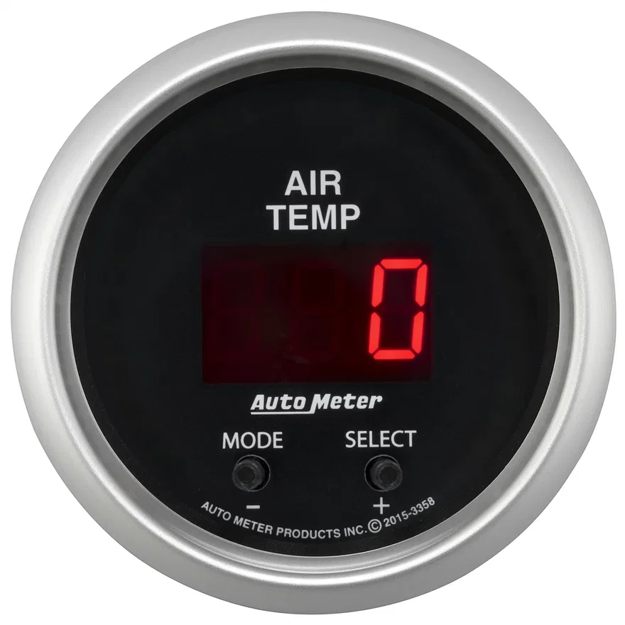 GAUGE; AIR TEMP; DUAL; 2 1/16in.; 0-300deg.F; DIGITAL; SPORT-COMP