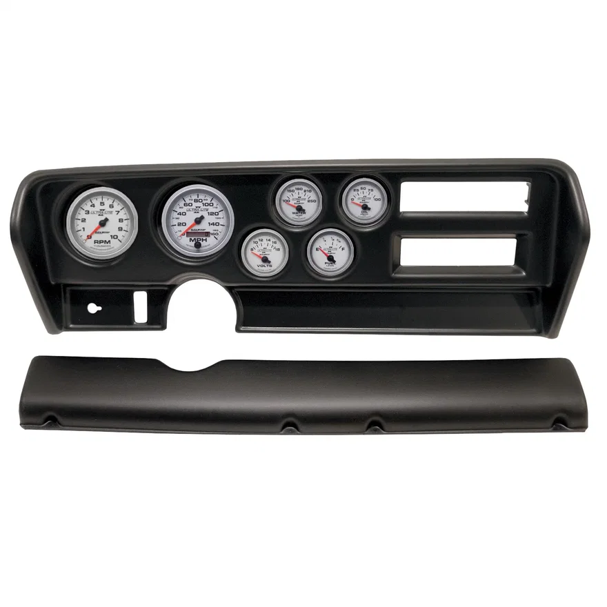 DIRECT FIT DASH KIT; (3 3/8in. X2; 2 1/16in. X4); PONTIAC GTO AC 70-72; ULTRA-LI