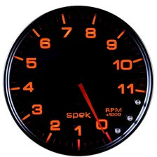 GAUGE; TACHOMETER; 5in.; 11K RPM; W/SHIFT LIGHT/PEAK MEM; BLACK/SMOKE/BLK; SPEK image 3