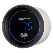 GAUGE; FUEL LEVEL; 2 1/16in.; 0-280O PROGRAMMABLE; DIGITAL; BLACK DIAL W/BLUE LE image 2
