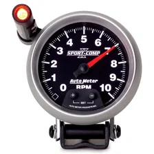 GAUGE; TACHOMETER; 3 3/4in.; 10K RPM; PEDESTAL W/EXT. QUICK-LITE; SPORT-COMP II image 1