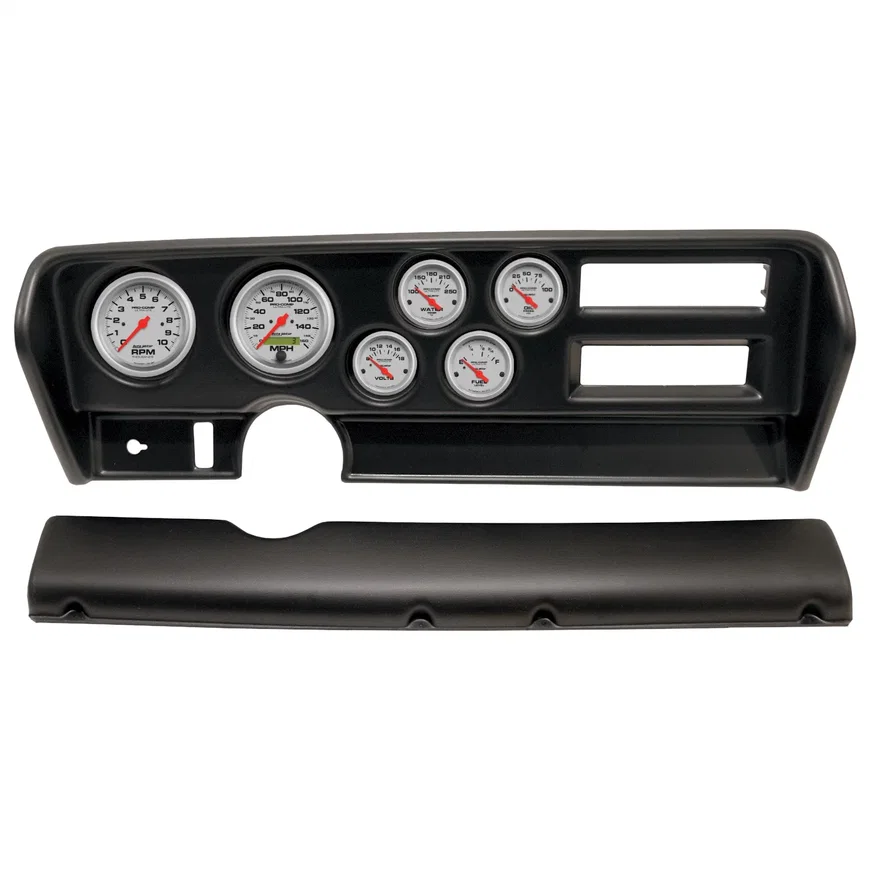 DIRECT FIT DASH KIT; (3 3/8in. X2; 2 1/16in. X4); PONTIAC GTO AC 70-72; ULTRA-LI