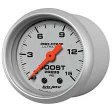 GAUGE; BOOST; 2 1/16in.; 15PSI; MECHANICAL; ULTRA-LITE image 2