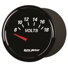 GAUGE; VOLTMETER; 2 1/16in.; 18V; ELEC; DESIGNER BLACK II image 3