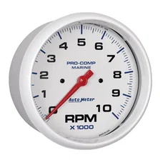 GAUGE; TACHOMETER; 5in.; 10K RPM; MARINE WHITE image 3