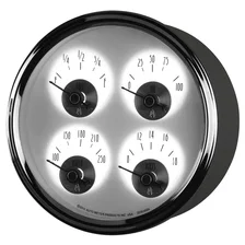 GAUGE; QUAD; 5in.; 0OE TO 90OF; ELEC; PRESTIGE PEARL image 3