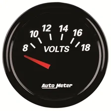 GAUGE; VOLTMETER; 2 1/16in.; 18V; ELEC; DESIGNER BLACK II image 4