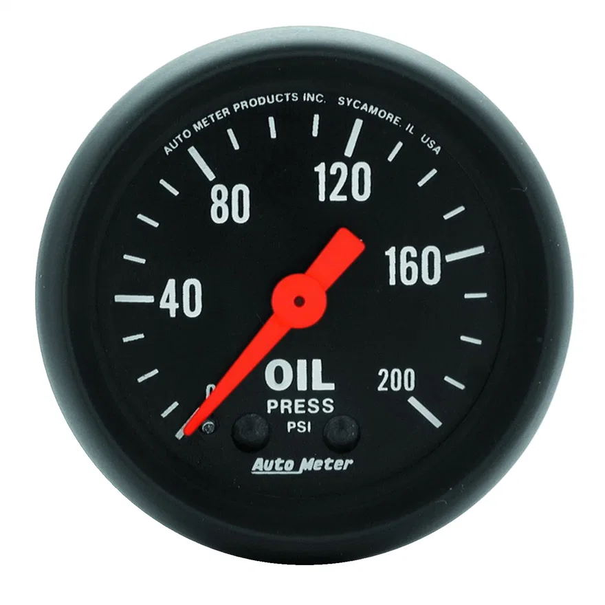 GAUGE; OIL PRESS; 2 1/16in.; 200PSI; MECHANICAL; Z-SERIES