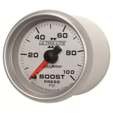 GAUGE; BOOST; 2 1/16in.; 100PSI; MECHANICAL; ULTRA-LITE II image 2