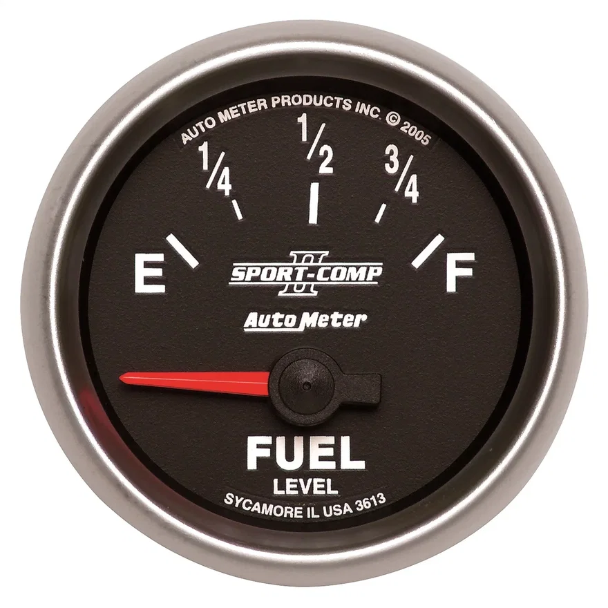 GAUGE; FUEL LEVEL; 2 1/16in.; 0OE TO 90OF; ELEC; SPORT-COMP II