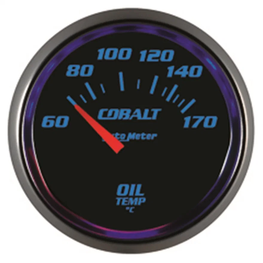 GAUGE; OIL TEMP; 2 1/16in.; 60-170deg.C; ELECTRIC; COBALT