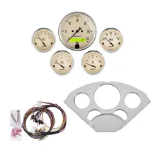 DIRECT FIT DASH KIT; CHEVY CAR 55-56; MPH/FUEL/OILP/WTMP/BAT; AB image 1