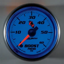 GAUGE; BOOST; 2 1/16in.; 60PSI; DIGITAL STEPPER MOTOR; C2 image 3