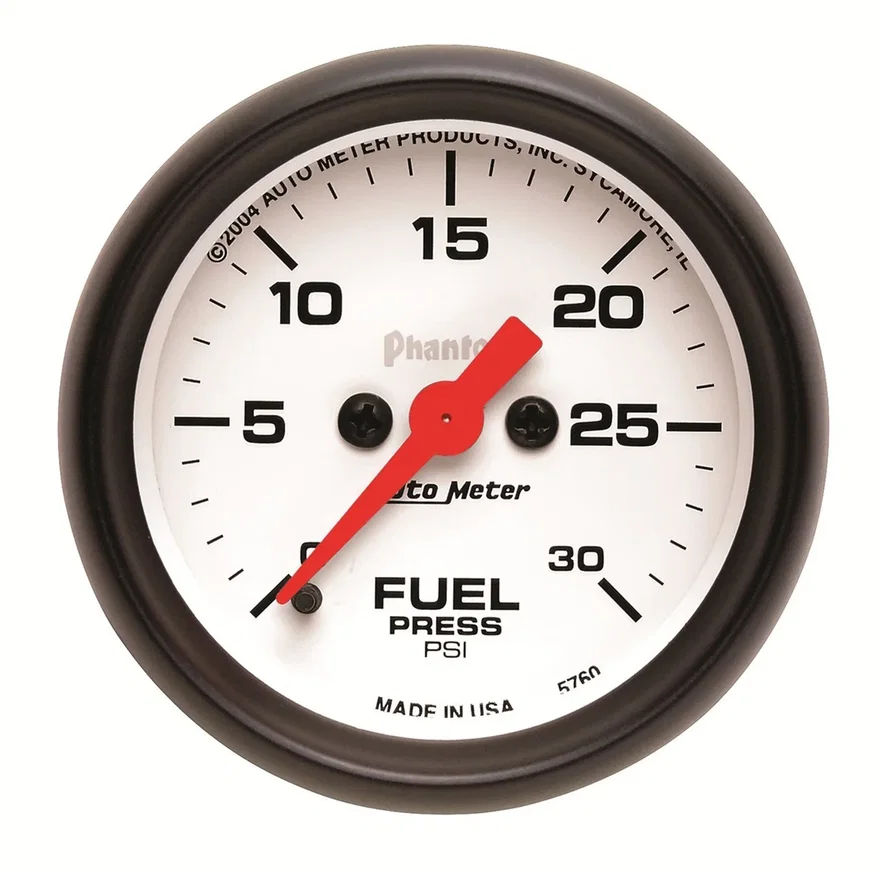 GAUGE; FUEL PRESSURE; 2 1/16in.; 30PSI; DIGITAL STEPPER MOTOR; PHANTOM