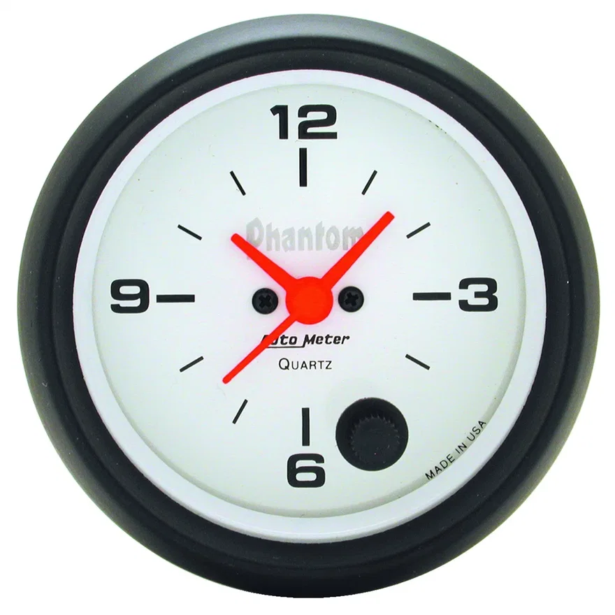 GAUGE; CLOCK; 2 5/8in.; 12HR; ANALOG; PHANTOM