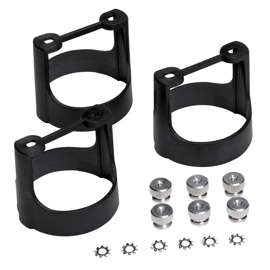 GAUGE BRACKET KIT; 2 1/16in.; BLACK COMPOSITE; QTY 3